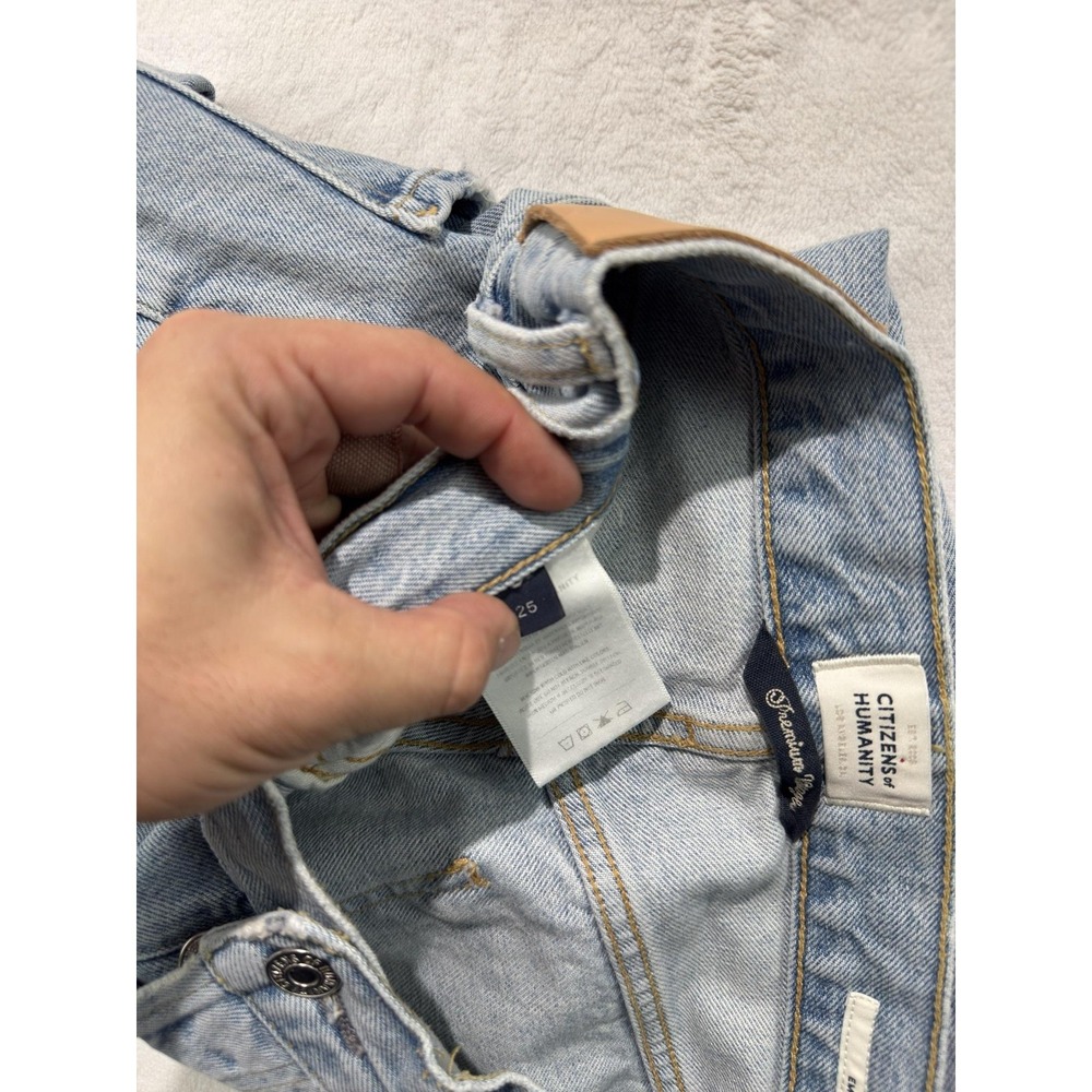 Citizens Of Humanity Emery Crop Jeans Womens 25 Blue Light Wash High Rise Denim - Picture 14 of 16